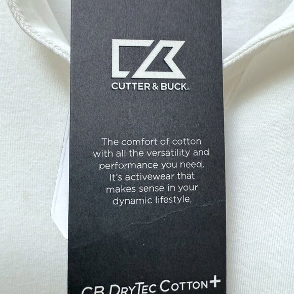 NEW Cutter & Buck White Polo Shirt Womens XXL Elbow Sleeve Drytec Cotton Top NWT - Picture 10 of 13